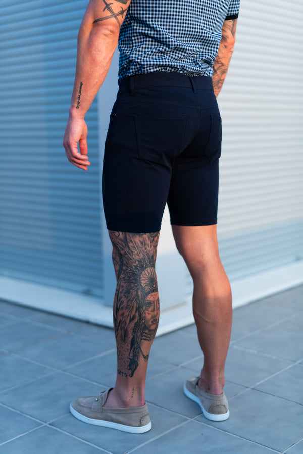 Father Sons Ultra Stretch Navy Denim Shorts - FSJS004